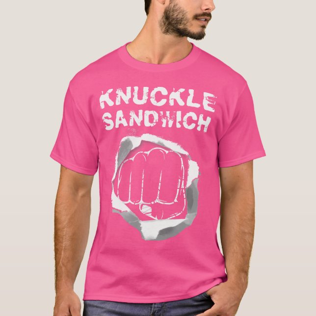 T-shirt Boxe Pointe Poignée Knuckle Boxer (Devant)
