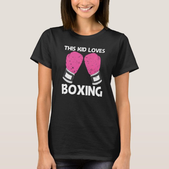 T-shirt Boxe Pour Enfants Garçons Boxer Sparring Match (Devant)