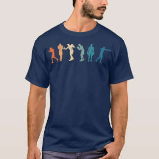 T-shirt Boxe rétro Silhouettes Boxer Combattre la boîte dr