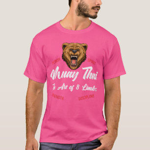 T-shirt Boxe thaïlandaise Kickboxing Muay Thai Bear