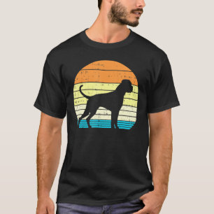 T-shirt Boxer coucher de soleil Rétro Animal animal chien 