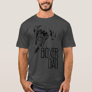 T-SHIRT BOXER DAD DOG FACE À AMOUREUX DE LES CHIENS BOXER 