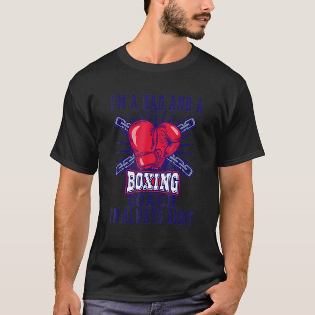 T-shirt Boxer Daddy Entraîneurs Je suis papa et entraîneur (Devant)