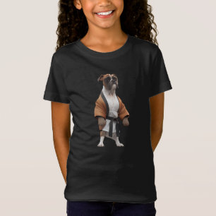 T-Shirt Boxer Dog Jouer Karate, Karate Champion Boxer Dog