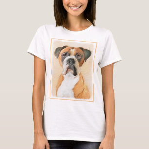T-shirt Boxer Dog Peinture Non Décroché Art animal origina