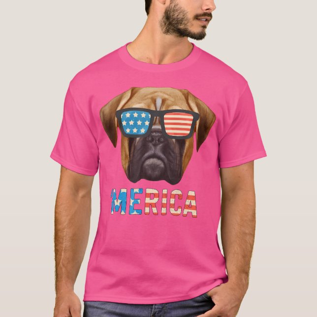 T-shirt Boxer Funny 'Merica Chemise Pour Hommes Femmes Enf (Devant)