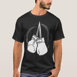 T-shirt Boxer Gants de boxe blanche