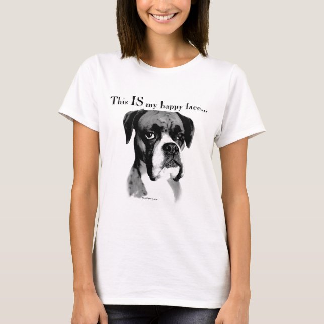 T-shirt Boxer Happy Face (Devant)