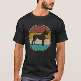 T-shirt Boxer Hommes Femmes Boxer Chien Propriétaire Vinta
