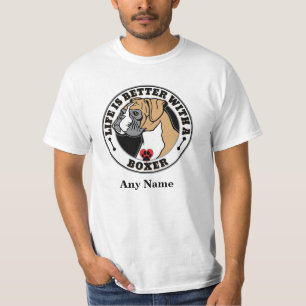 T-shirt Boxer La Vie Personnalisée Est Mieux Avec Un Boxe