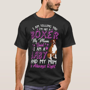 T-shirt Boxer Maman Chien