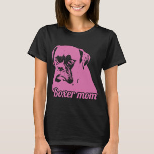 T-shirt Boxer Maman Chien Visage Chien Animal de compagnie