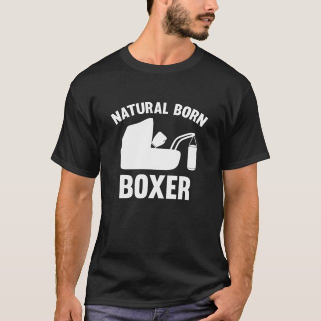 T-shirt Boxer Né Naturel (Devant)