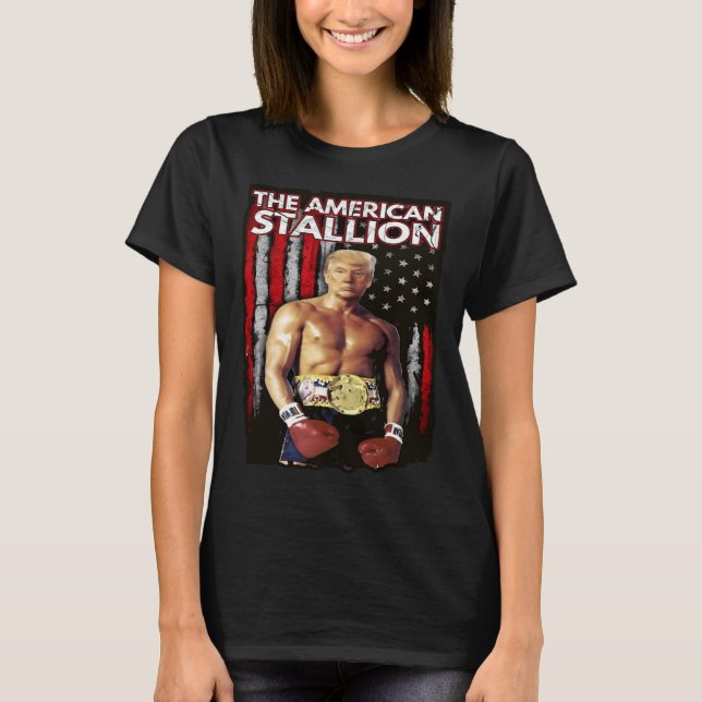 T-shirt Boxer Trump Rocky Trump meme Trump 2024 (Devant)