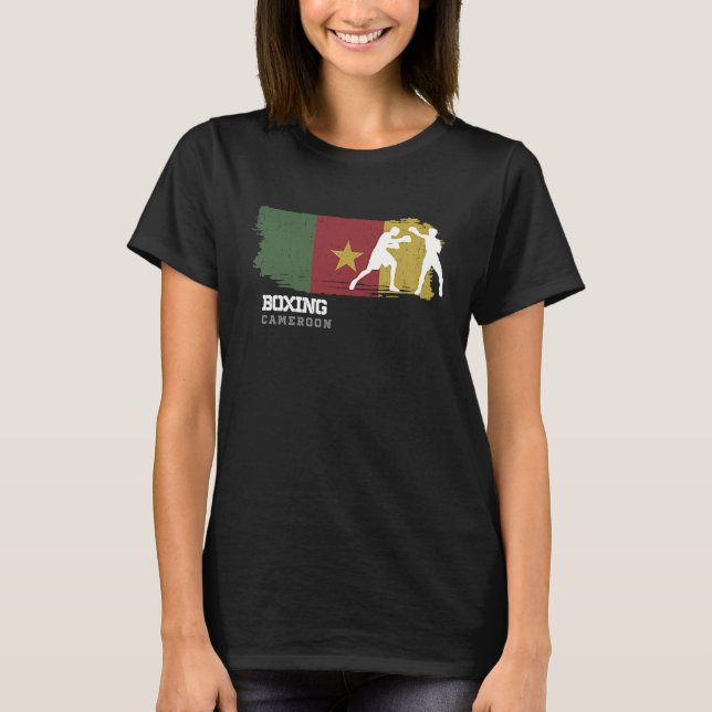 T-shirt Boxing Cameroon Combat Sports Fighter Boxing (Devant)