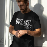 Boxing drôle Signer le contrat grand garçon Grunge