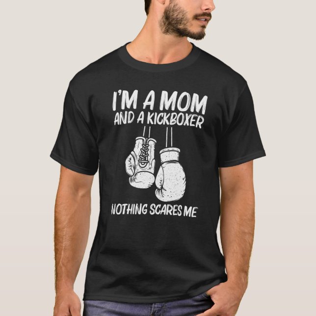 T-shirt Boxing For Mom Mama Kickboxing Coach Boxer Gloves (Devant)
