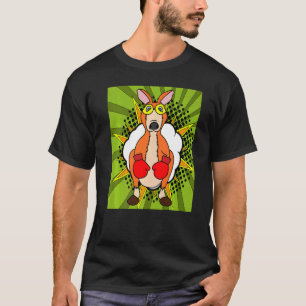 T-shirt Boxing Glove Boxing Kangaroo Combattre l'humeur