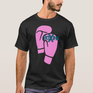 T-shirt Boxing Pink Gants de boxe Boxer Femmes Filles