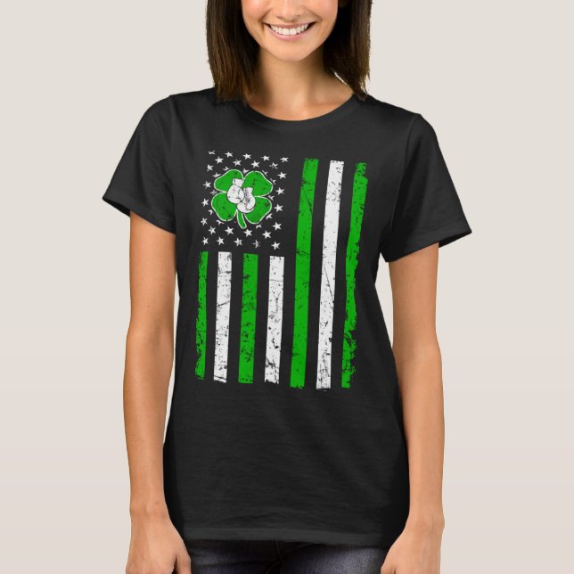 T-shirt Boxing Retro St Patricks Day Irish Sport American  (Devant)
