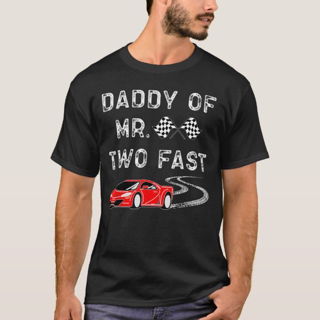 T-shirt Boy 2e Anniversaire Racer DaddyTwo Anniversaire de (Devant)