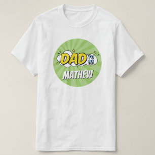T-shirt Boy Comic Book Superhero Baby shower Papa