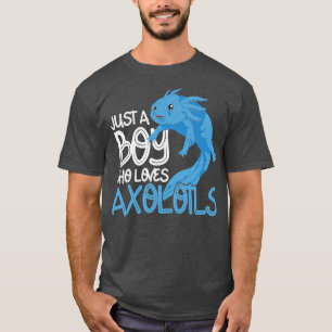 T-shirt Boy Love Axolotls Unique Amphibien Exotic Axolotl