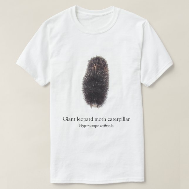 T-shirt BOYB Giant Leopard Moth Caterpillar Blanc (Design devant)