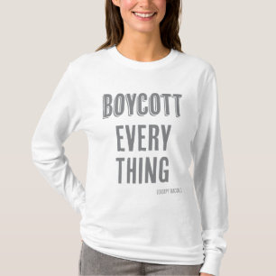 T-shirt Boycottez tout (sauf le bacon)