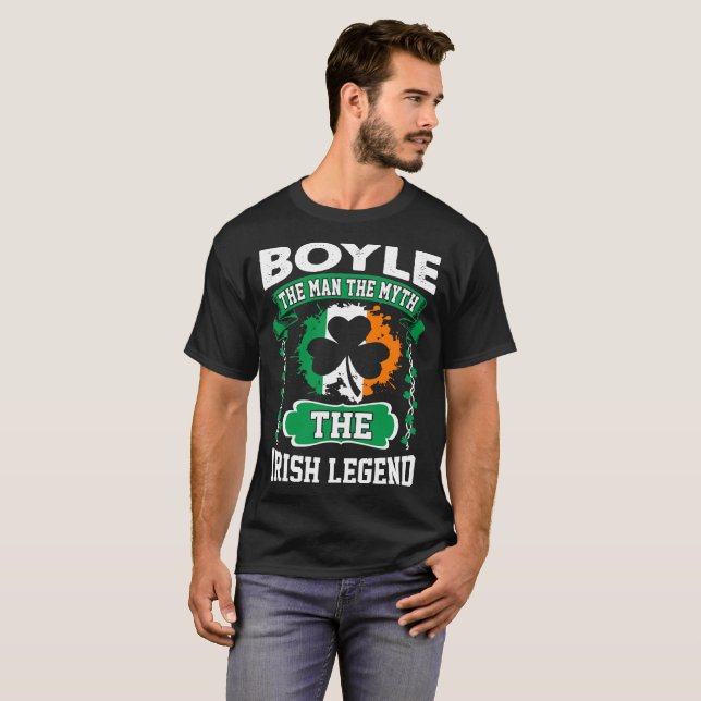 T-shirt Boyle l'homme le st patrick irlandais de légende (Devant entier)