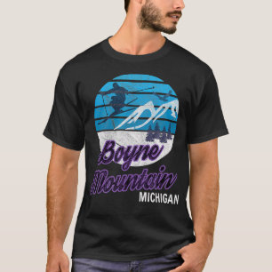 T-shirt Boyne Mountain Michigan USA Station de ski Snowboa