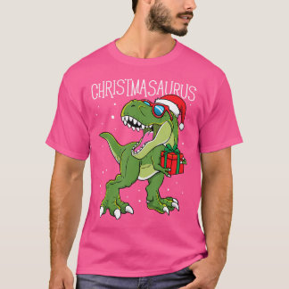 T-shirt Boys Christmasaurus Noël Dinosaur Dino Famille