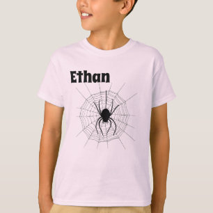 T-shirt Boy's Customizable Spider and Spiderweb