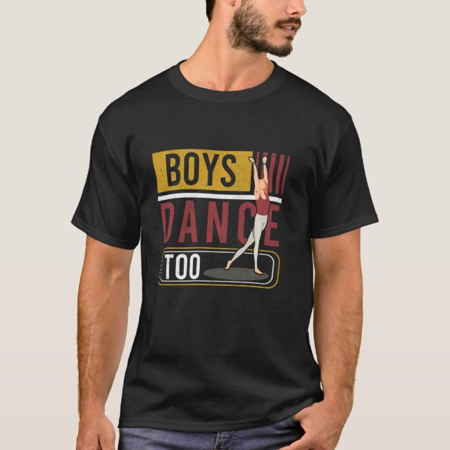 T-shirt Boys Dance Too Homme Danseur Ado Dance (Devant)