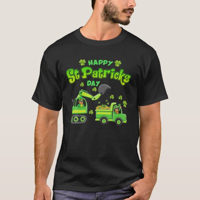 T-shirt Boys Happy Jour de la Saint Patrick Construire Cam (Devant)