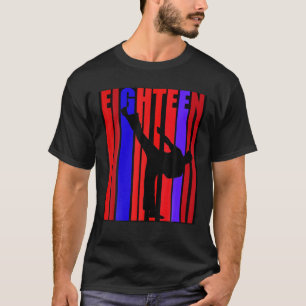 T-shirt Boys Karate Anniversaire 18E Célébration Judo Taek