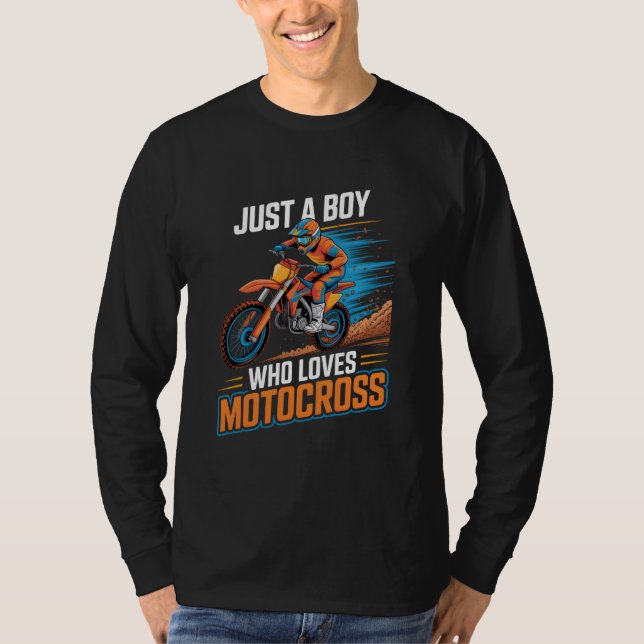 T-shirt Boys Motocross (Devant)