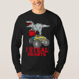 T-shirt Boys Saint-Valentin Enfants Dinosaure rex  Je vole