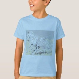 T - Shirt Boys White Stallion