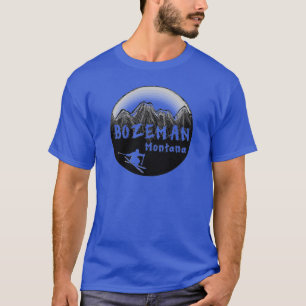 T-shirt Bozeman Montana skieur artistique