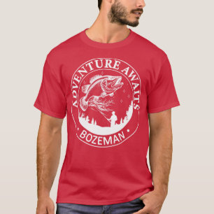T-shirt Bozeman Montana USA Adventure Await 2