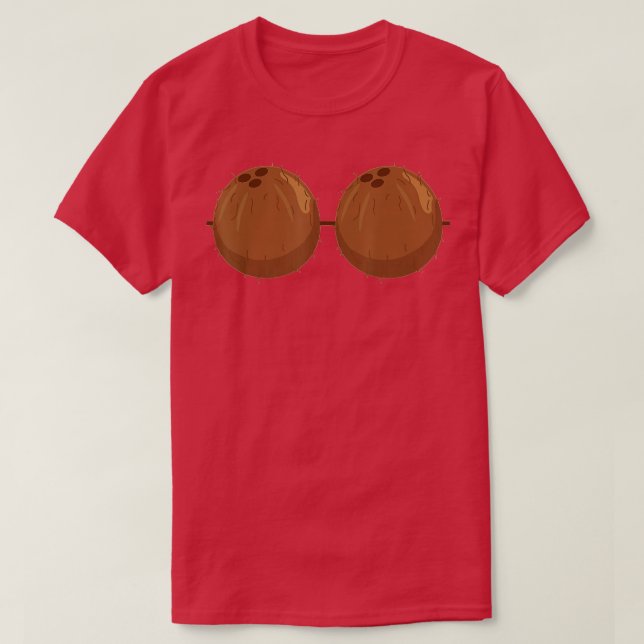 T-shirt Bra de noix de coco Bra Funny Bra Tropicale Bra de (Design devant)