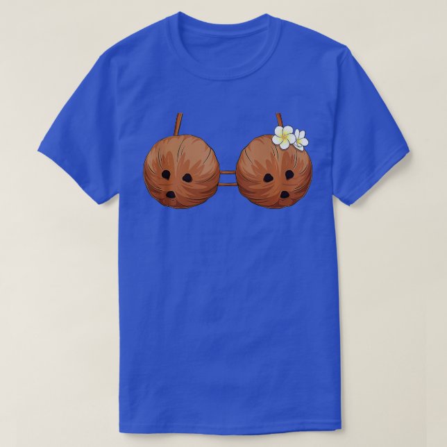 T-shirt Bra de noix de coco d'été Costume d'Halloween Hawa (Design devant)
