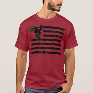 T-shirt Braaap Vintage USA American Flag Tee