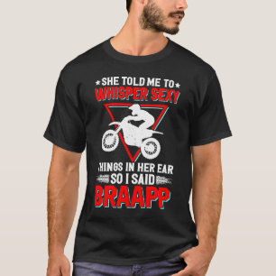 T-shirt Braapp dirt motocross motocross 2 temps dir