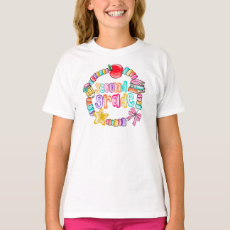 T-shirt Bracelet de bonbons coloré deuxième année