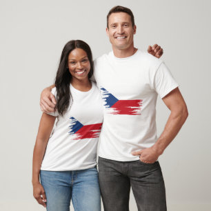 T-shirt Bracelet Drapeau tchèque