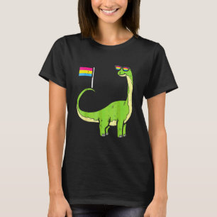 T-shirt Brachiosaurus Drapeau Pansexuel Fierté Pan Dinosau