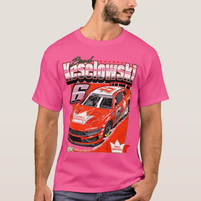 T-shirt Brad Keselowski Classic Kings Hawaiian Edition (Devant)