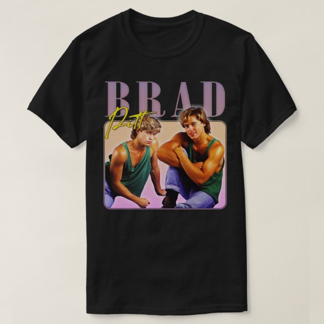 T-shirt Brad Pitt 90s Style Fan esthétique design (Design devant)